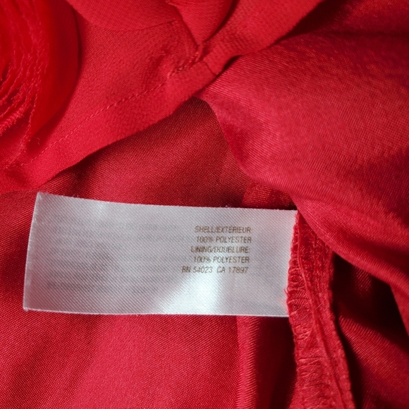 Old Navy Red Chiffon Girls Dress Size 3T Toddler Girl EUC - Picture 4 of 13